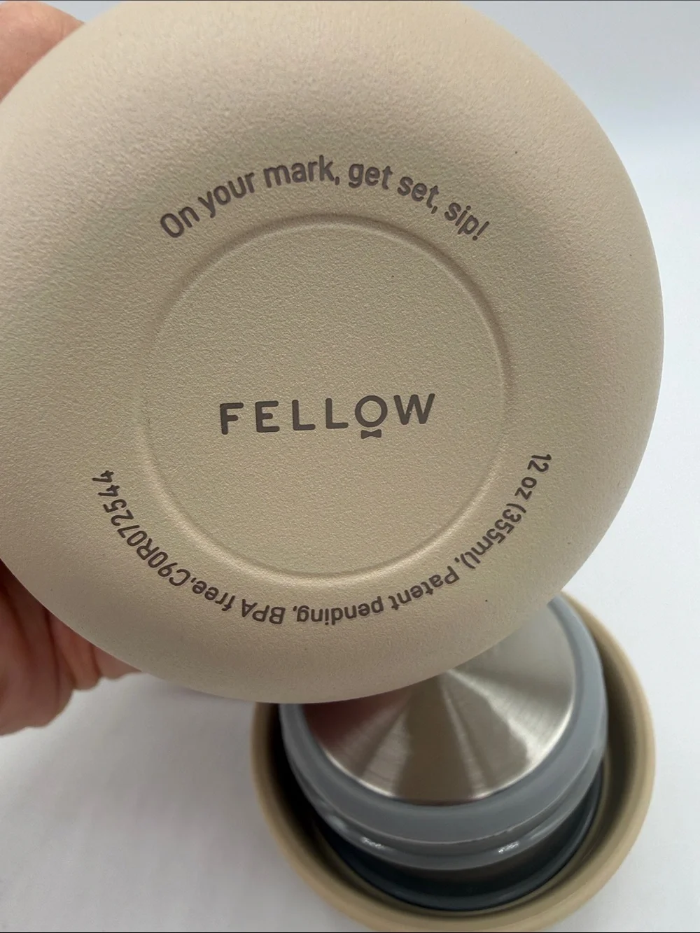 NWT Fellow 12 oz Carter Move Travel Mug with Splash Guard Sand Dune